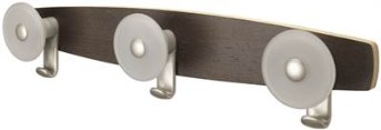  Clover wood appendiabiti da muro a 3 posti su base legno