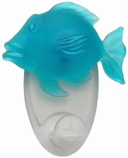 Gancio adesivo in plastica a forma di pesce